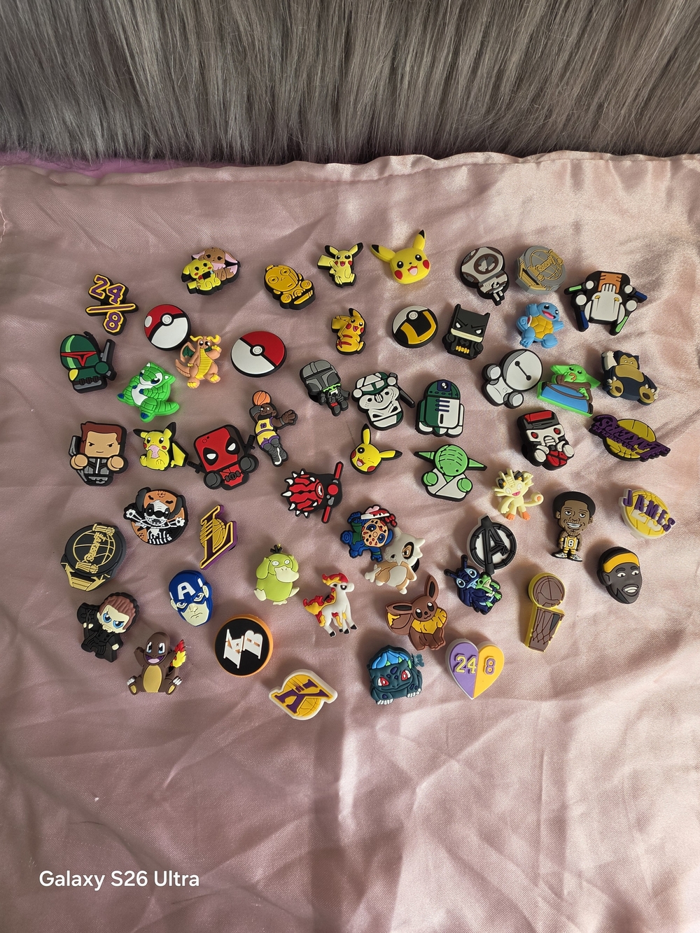 Mega 55-Piece Pop Culture & Anime Shoe Charms Bundle